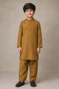 Mustard Khaddar Kameez Shalwar (Boys') – hero
