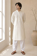 Off-White Casual Cotton Kurta – hero