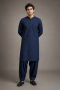 Dark Indigo Khaddar Winter Suit – hero