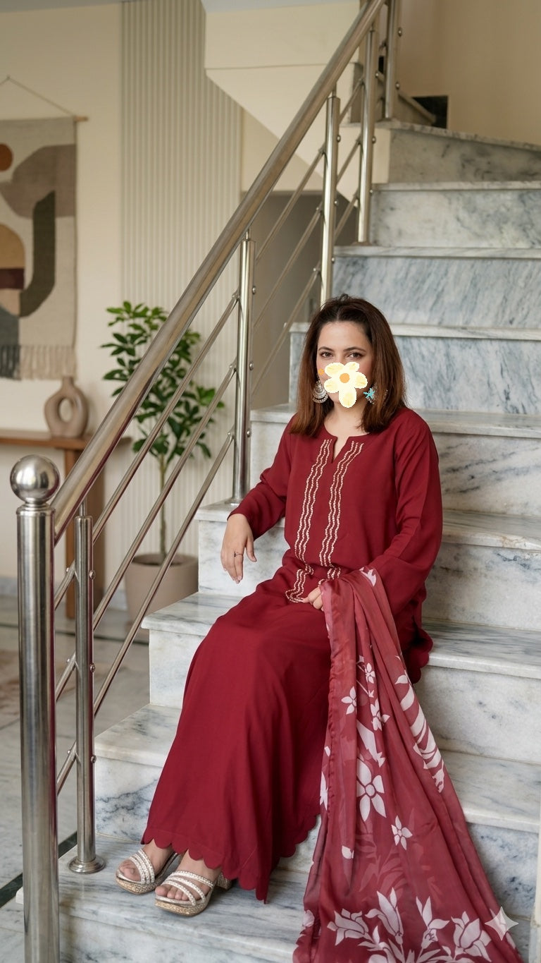 Royal Handworked Korean Silk 3-Piece Suit