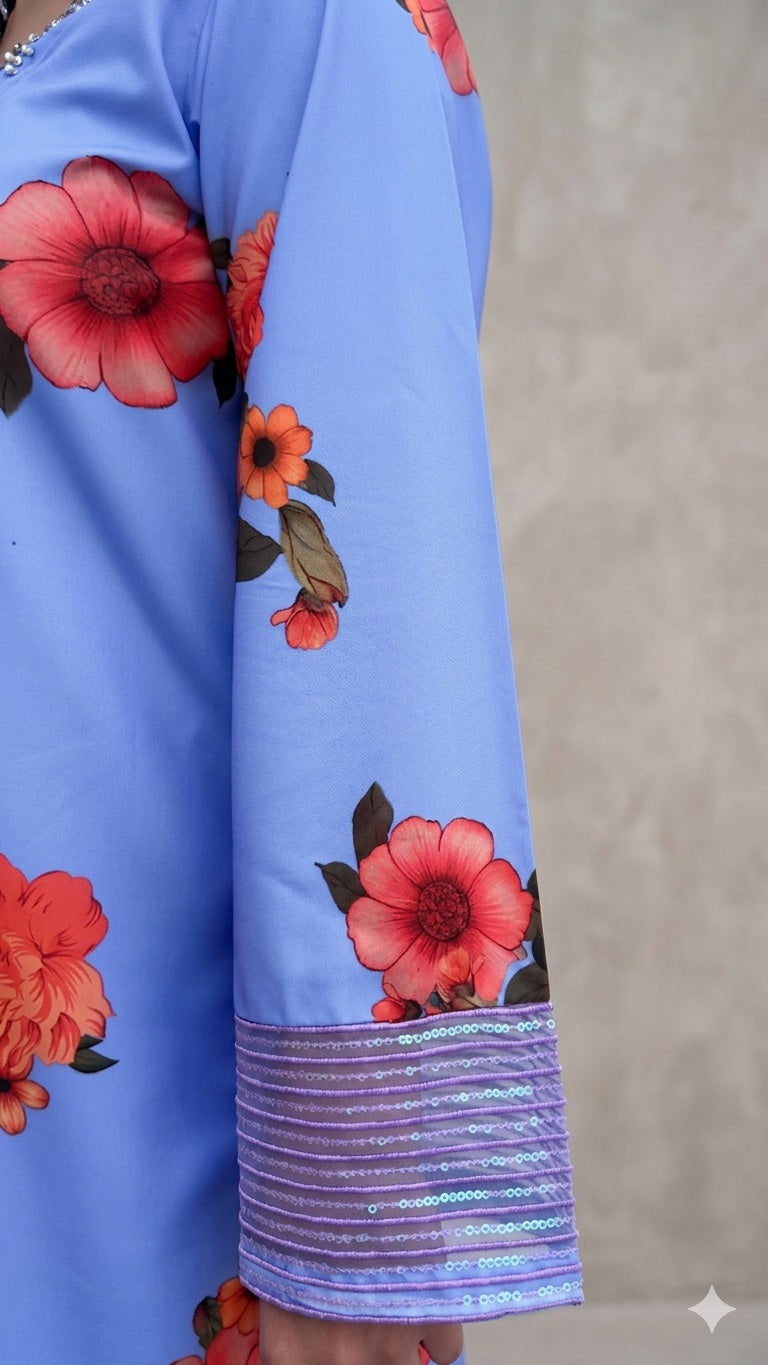 Floral Handworked 3-Piece Suit