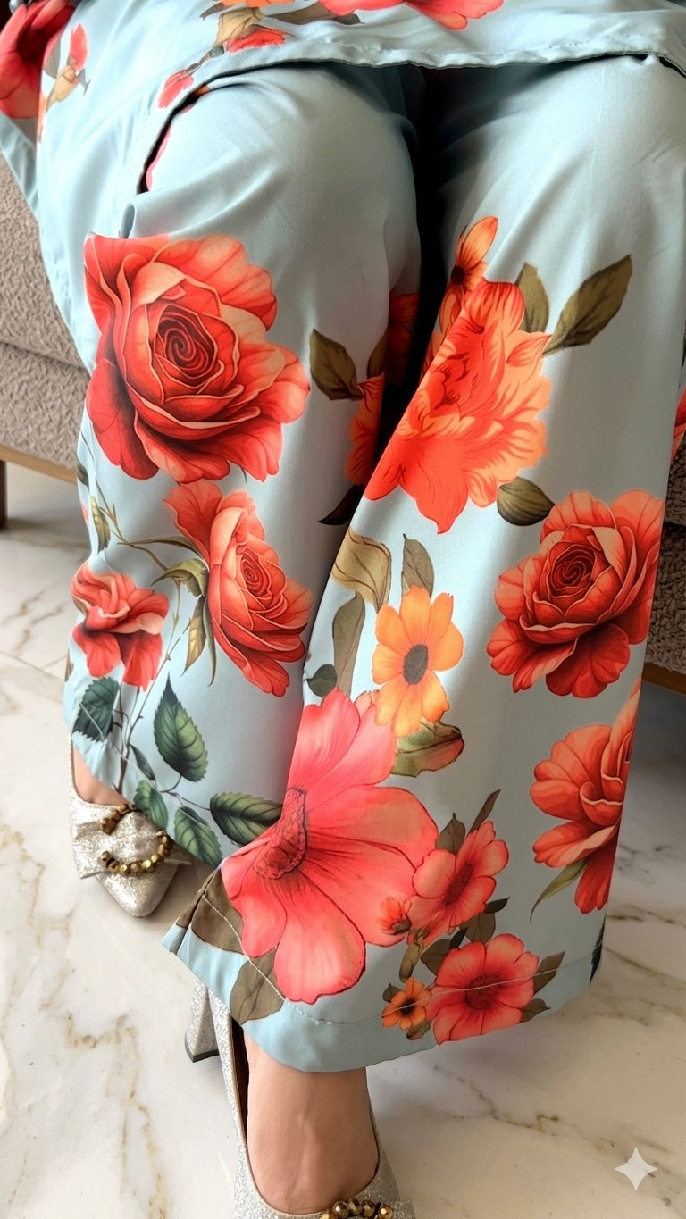 Floral Handworked 3-Piece Suit